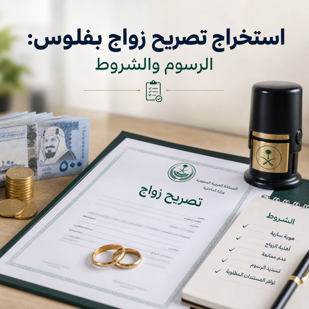 استخراج تصريح زواج بفلوس​ illustration