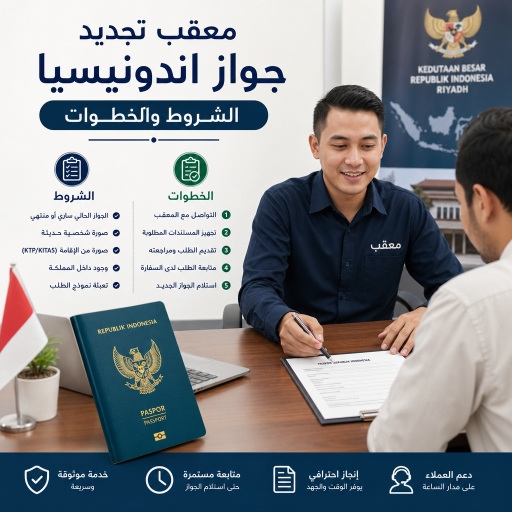 معقب تجديد جواز اندونيسيا illustration