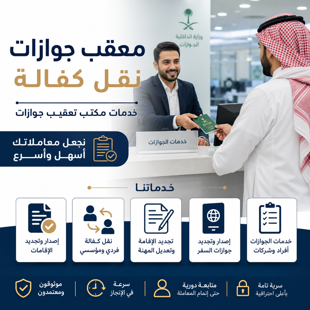 Additional Illustration of معقب جوازات نقل كفالة وخدمات مكتب تعقيب جوازات