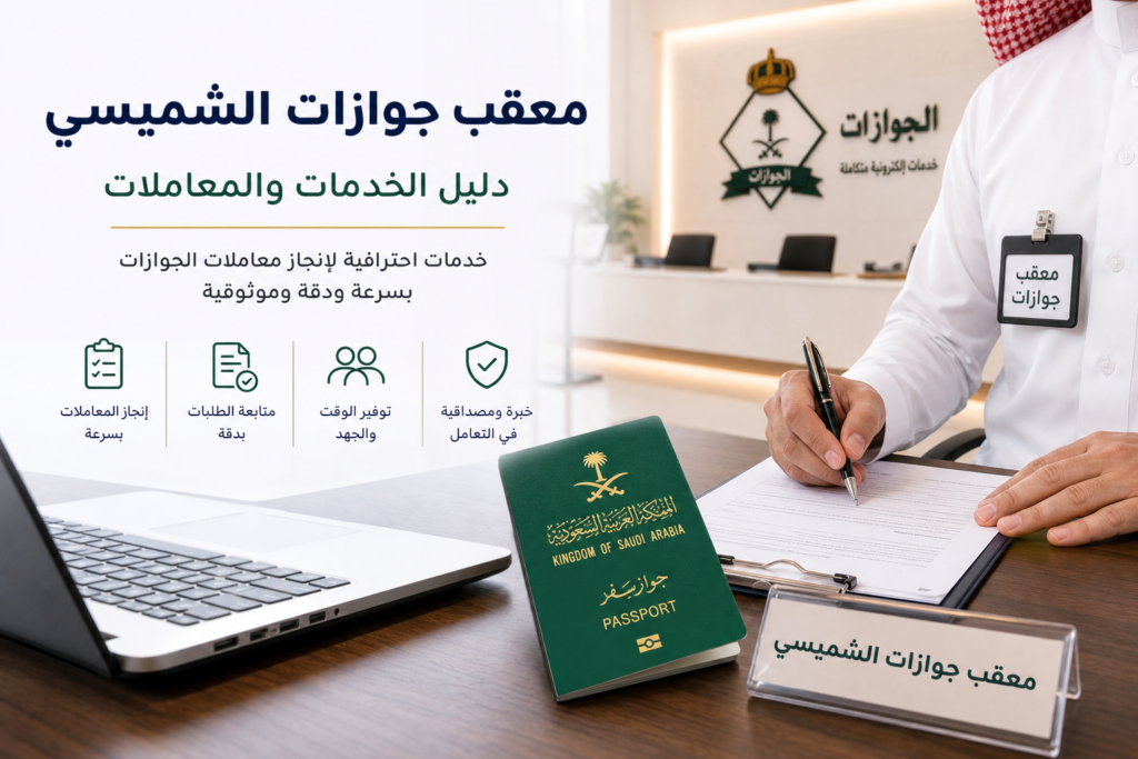 Additional Illustration of معقب جوازات الشميسي: دليل الخدمات والمعاملات