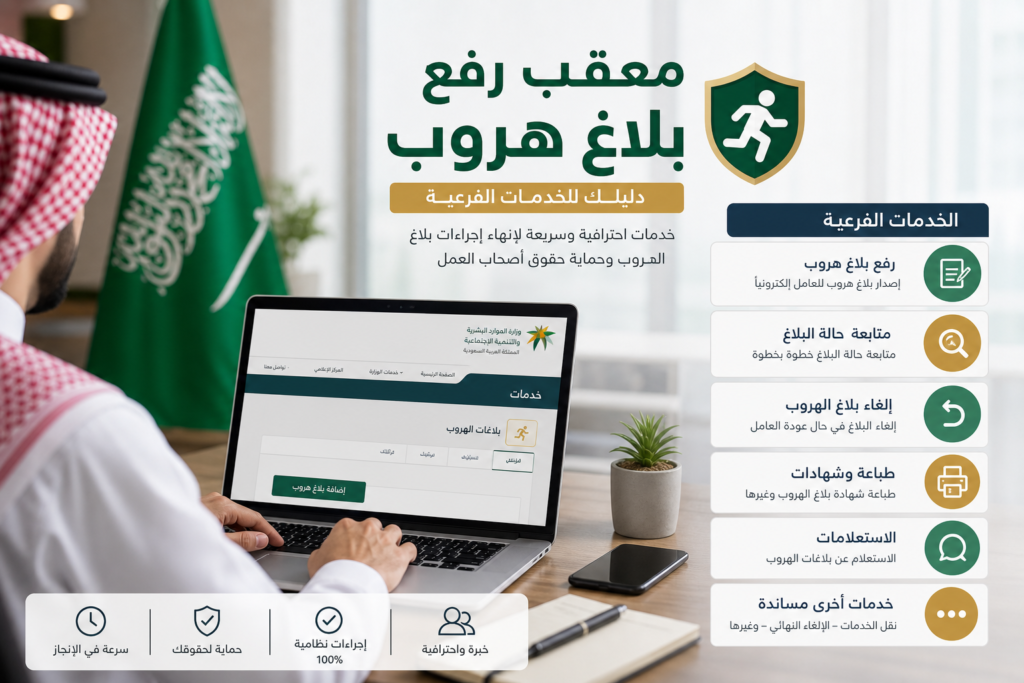 رفع بلاغ هروب illustration