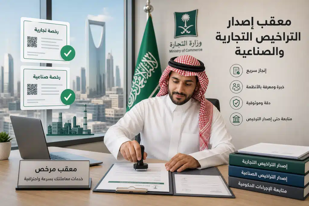 Additional Illustration of معقب إصدار التراخيص التجارية والصناعية