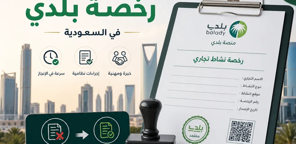 Illustration of معقب إلغاء وإصدار رخصة بلدي في السعودية