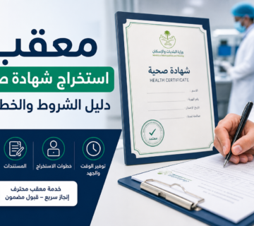 Illustration of معقب استخراج شهادة صحية دليل الشروط والخطوات
