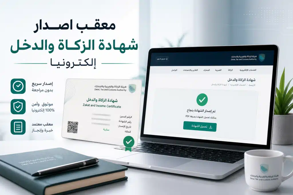 Additional Illustration of معقب اصدار شهادة الزكاة والدخل إلكترونيا
