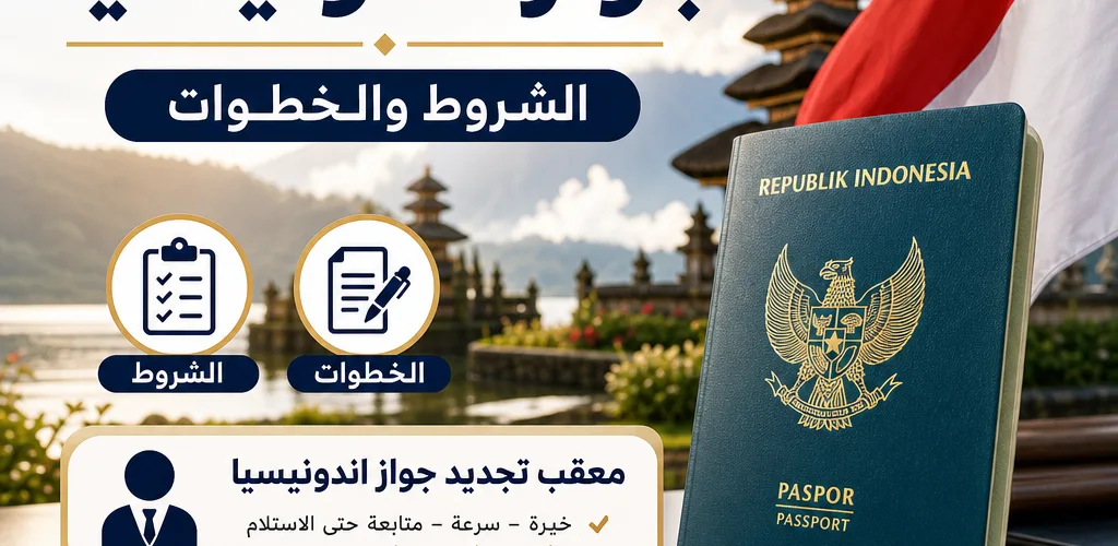 Illustration of معقب تجديد جواز اندونيسيا الشروط والخطوات
