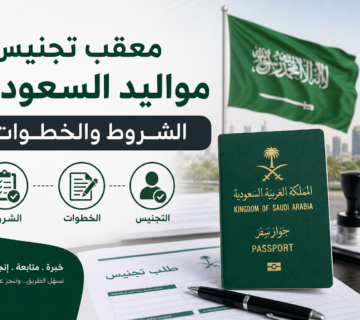 معقب تجنيس مواليد السعودية​ illustration for معقب تجنيس مواليد السعودية: ال