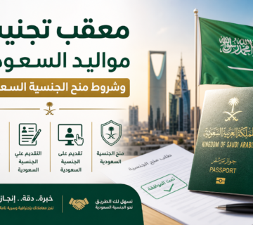 شروط التجنيس في السعودية للاجانب illustration for معقب تجنيس مواليد السعودي