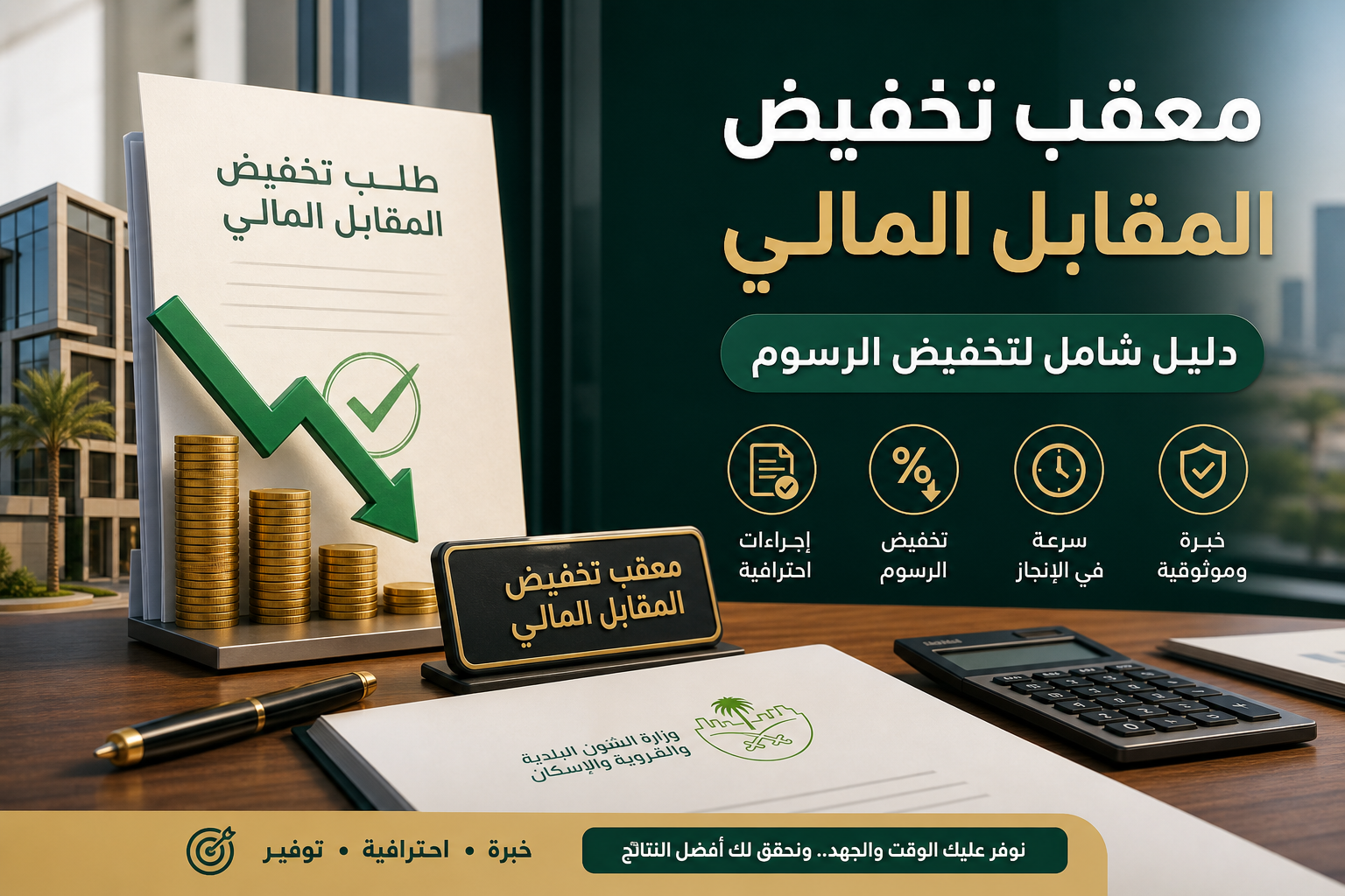 Illustration of معقب تخفيض المقابل المالي: دليل شامل لتخفيض الرسوم