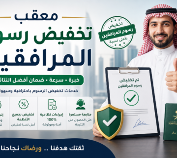 Illustration of معقب تخفيض رسوم المرافقين وخدمات تخفيض الرسوم