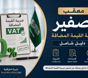 Illustration of معقب تصفير ضريبة القيمة المضافة دليل شامل
