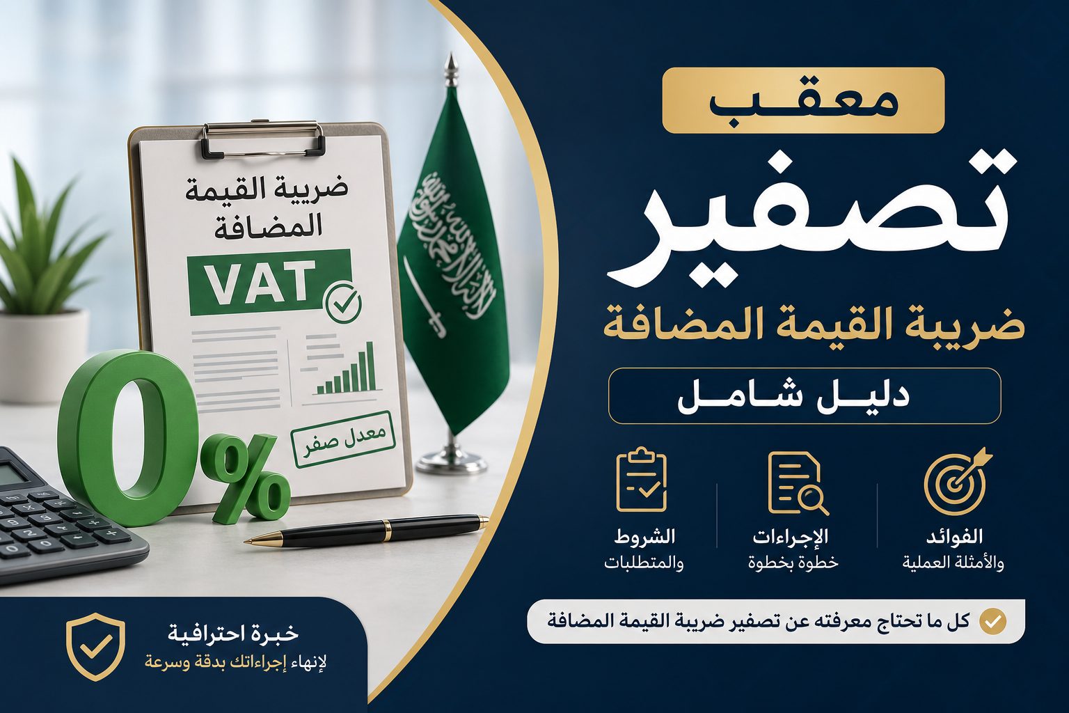 Illustration of معقب تصفير ضريبة القيمة المضافة دليل شامل