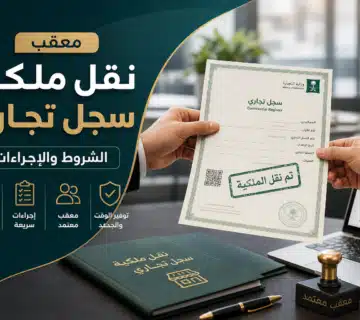Illustration of معقب نقل ملكية سجل تجاري: الشروط والإجراءات