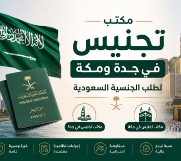 Illustration of مكتب تجنيس في جدة ومكة لطلب الجنسية السعودية